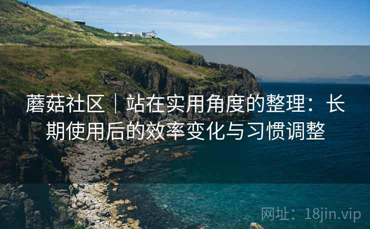 蘑菇社区|站在实用角度的整理:长期使用后的效率变化与习惯调整 蘑菇社区|站在实用角度的整理:长期使用后的效率变化与习惯调整