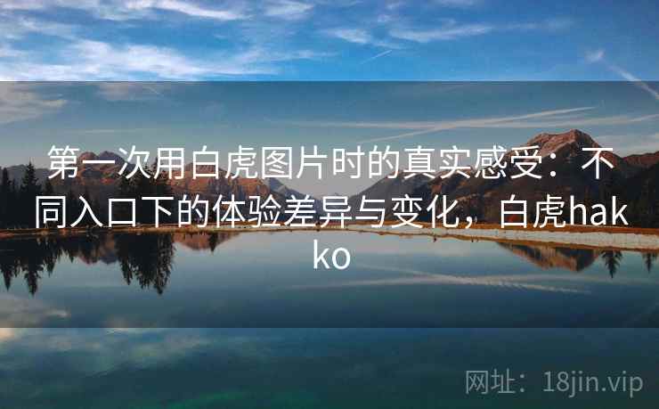 第一次用白虎图片时的真实感受：不同入口下的体验差异与变化，白虎hakko