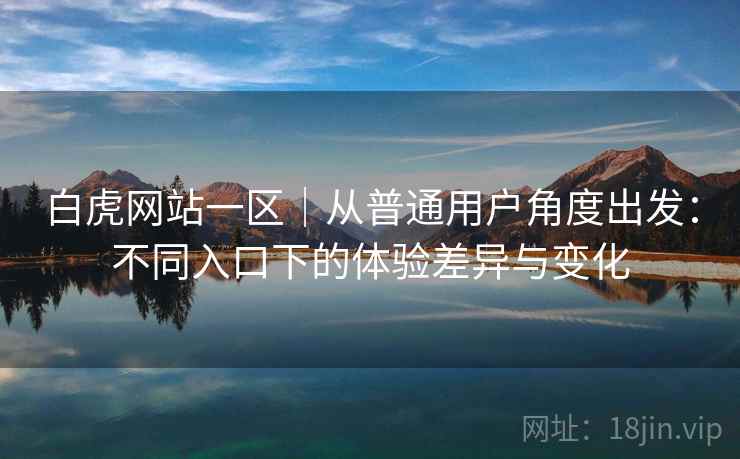 白虎网站一区｜从普通用户角度出发：不同入口下的体验差异与变化