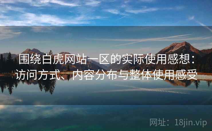 围绕白虎网站一区的实际使用感想：访问方式、内容分布与整体使用感受
