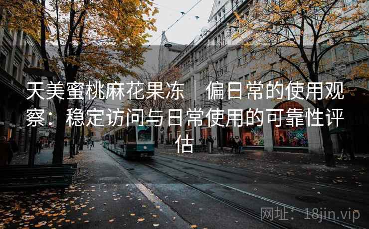 天美蜜桃麻花果冻｜偏日常的使用观察：稳定访问与日常使用的可靠性评估