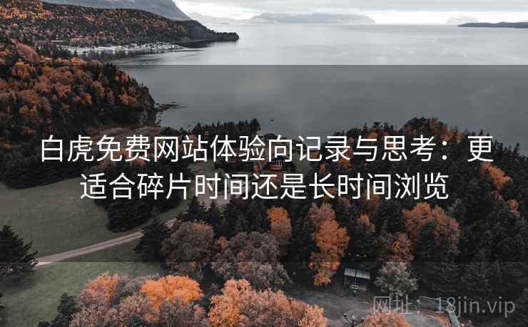 白虎免费网站体验向记录与思考:更适合碎片时间还是长时间浏览 白虎免费网站体验向记录与思考:更适合碎片时间还是长时间浏览