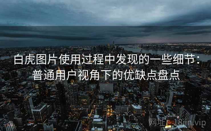 白虎图片使用过程中发现的一些细节:普通用户视角下的优缺点盘点 白虎图片使用过程中发现的一些细节:普通用户视角下的优缺点盘点